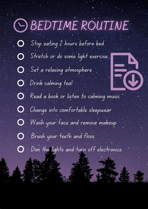 bedtime routine for adults.
